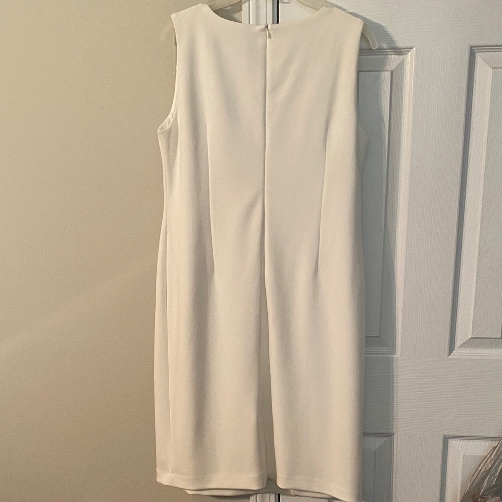 Midnight Velvet White Midi Dress with Jacket - Picture 5 of 7